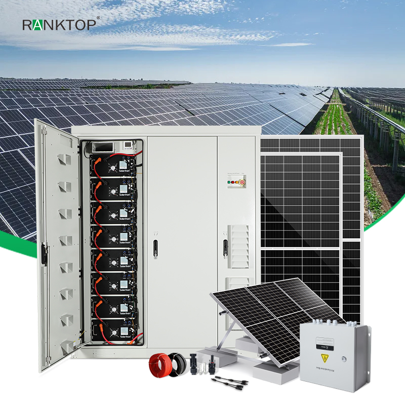 Solar Energy System100Kw With 215KWh Commercial All in One Solar System Storage Battery Cabinet