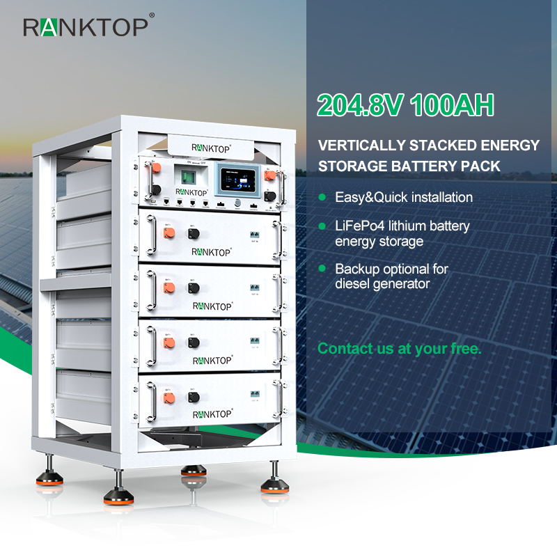 20KW 60KW 77KW for Solar Energy Storage Lithium Stackable Vertical Battery Pack LiFePO4 Batteries