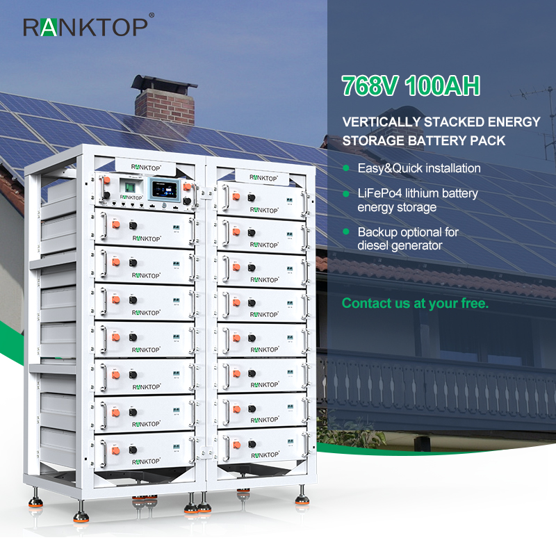 Solar Battery Energy Storage System 77KW Off Grid Industrial Commercial Energy Storage Container Battery