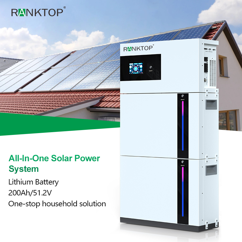 Solar Energy Storage System Hybrid Design Optional Capacity Home Use Ground Mounting MPPT All-In-One Solar Power System
