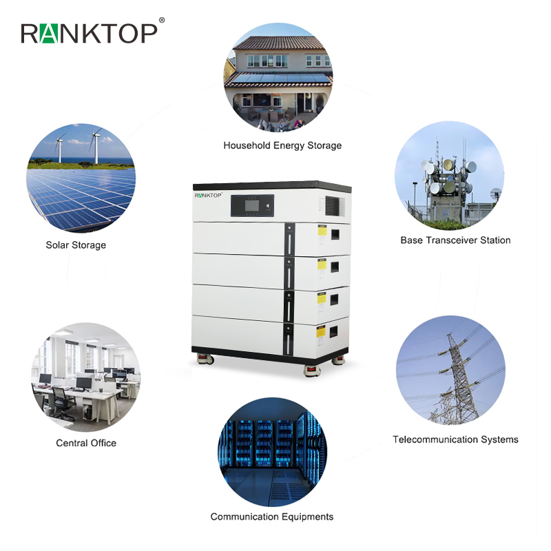 Solar Power System Stackable Lifepo4 Battery Energy Storage Home Use