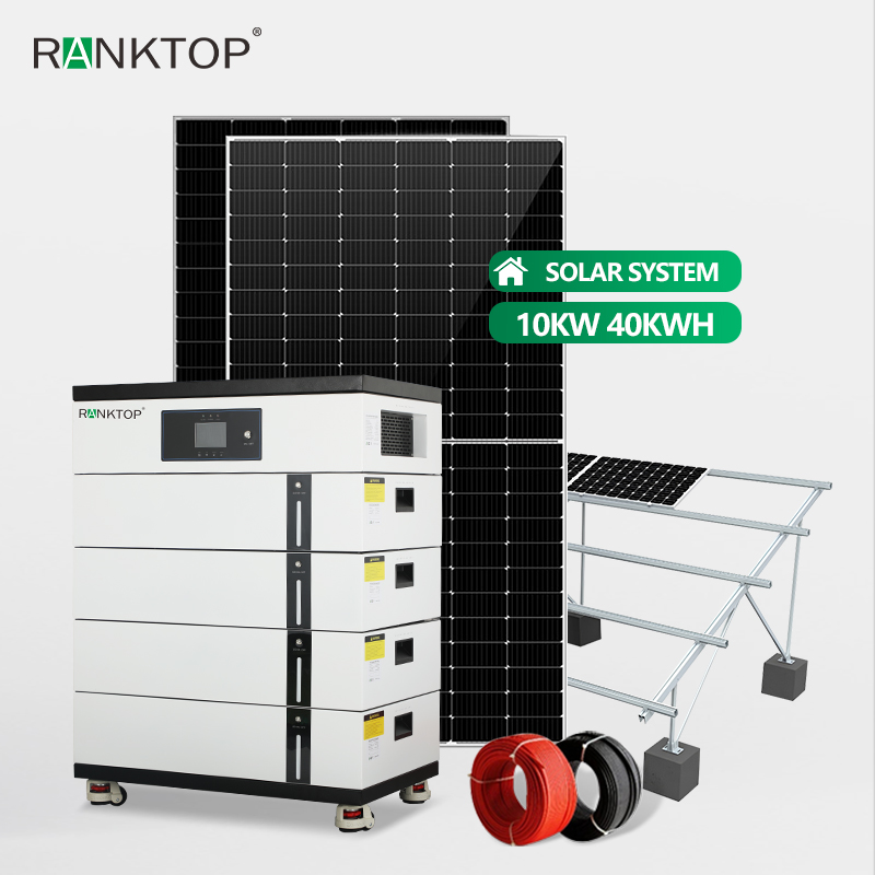 Plug Play High Voltage Stackable Home Energy Storage System LiFePO4 10KW 40KWH Solar Lithium Battery Pack