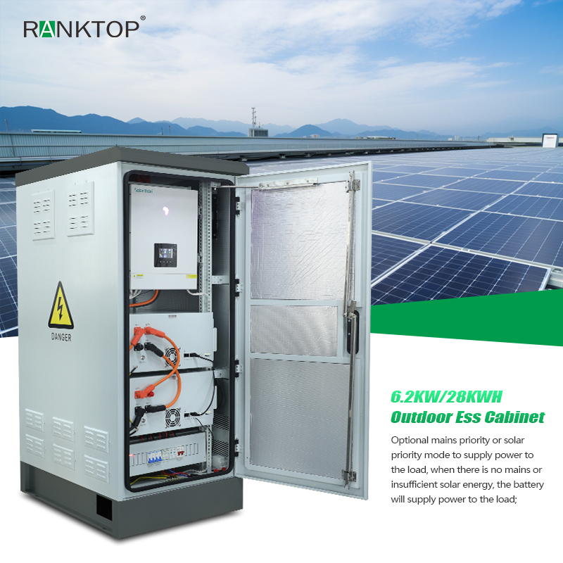 Outdoor 6.2KW/28KWH Smart BESS Cabinet Industrial and Commercial Energy Storage System