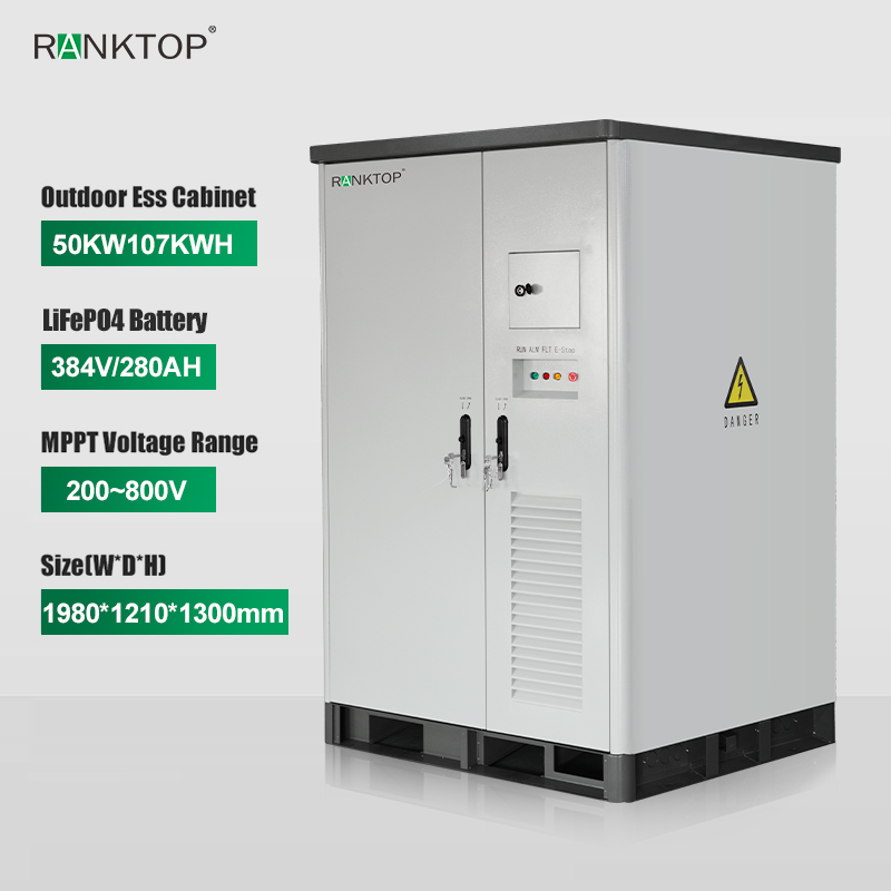 Big Power Inverter 50KW 107KWH Hybrid Inverter for Commercial Solar System