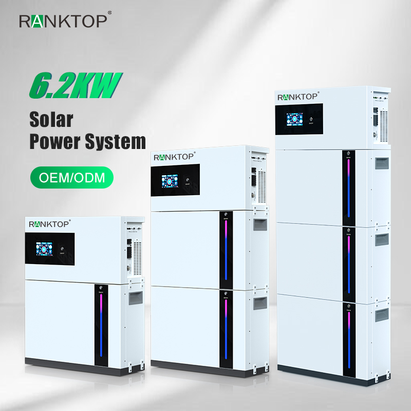 Solar Energy Storage System Hybrid Design Optional Capacity Home Use Ground Mounting MPPT All-In-One Solar Power System