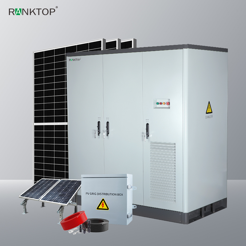 Solar Energy Hybrid System 100Kw 215KWH Solar Power Industrial System Set Solar Energy Hybrid System 100Kw 215KWH Solar Power Industrial System Set