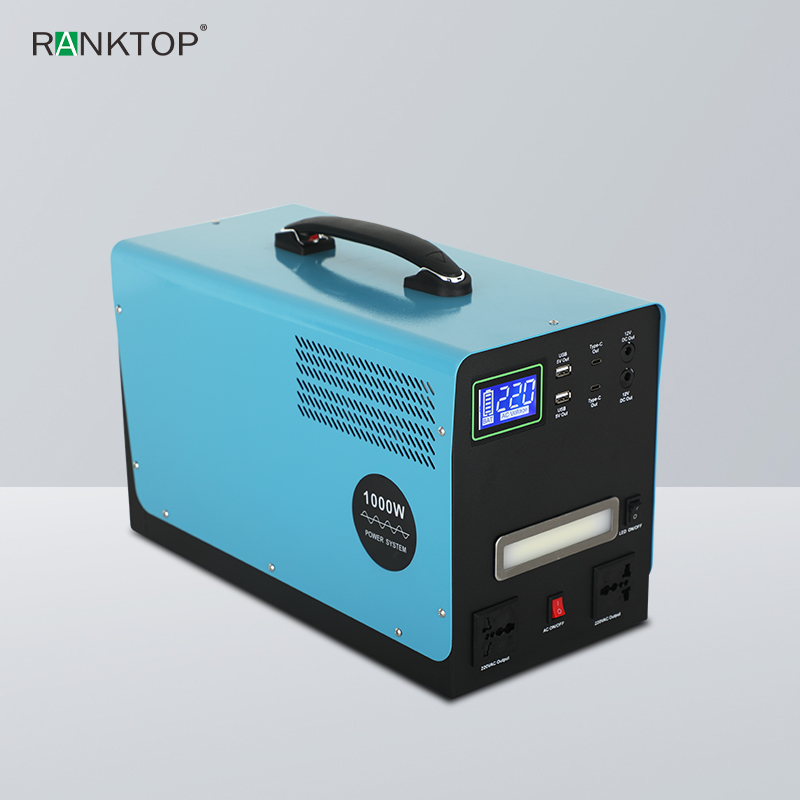 LifePo4 Battery Portable Solar Generator Home Energy Storage Outdoor Recreation Power