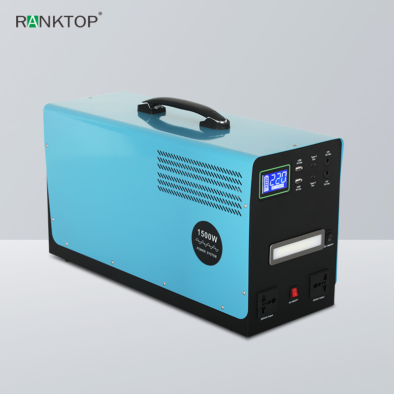 Outdoor Generator Solar Lifepo4 Battery Portable Power Station for Home Use