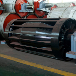 Riemenscheibe aus Polymermaterial mit hoher Reinigungskapazität