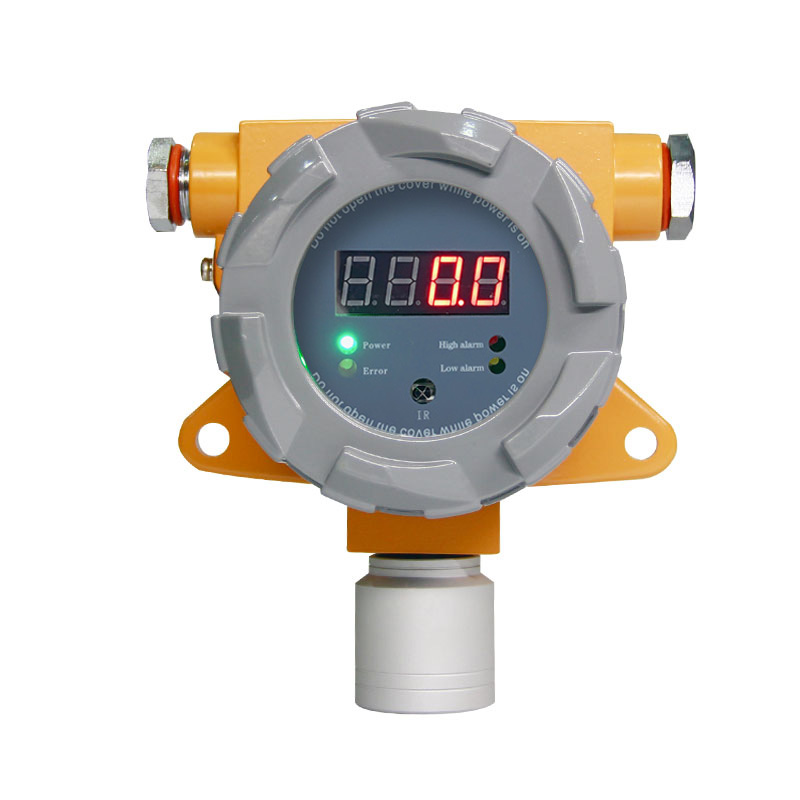 Fixed gas detector with display