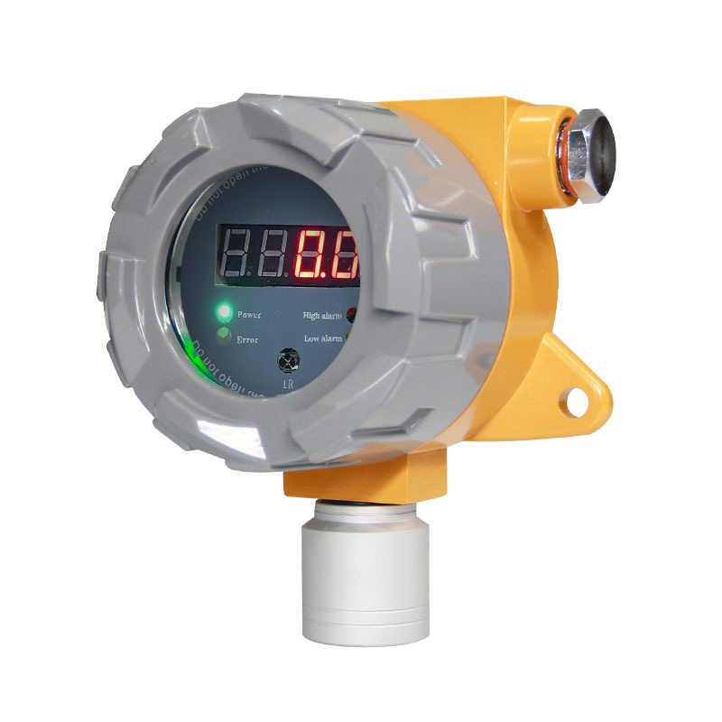 Fixed gas detector with display