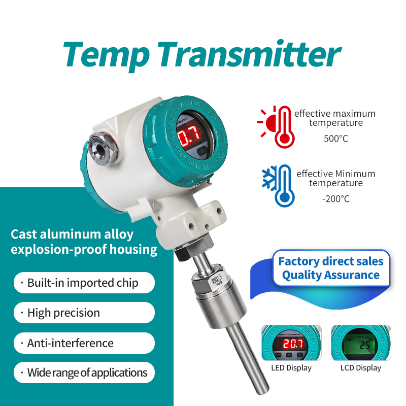 ATEX Certified Explosion-Proof PT100 Temperature Transmitter