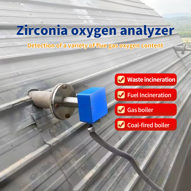 Industrial 4-20mA online zirconia oxygen analyzer for combustion control Boiler Furnace