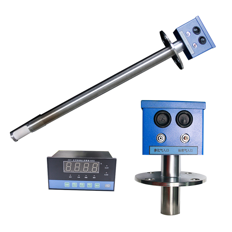 In-Situ Zirconia Oxygen Analyzer Flue Gas O2 Sensor Monitor 4-20mA