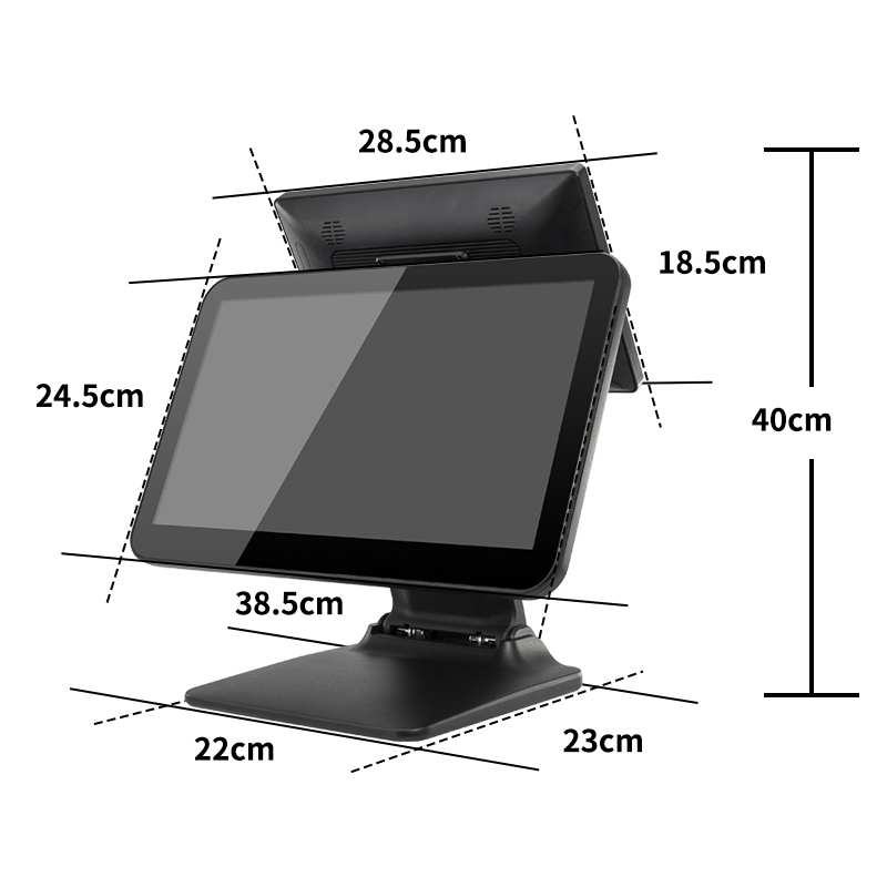 15.6 inch hot sale foldable pos terminal monitor touch screen pos pc monitor for business