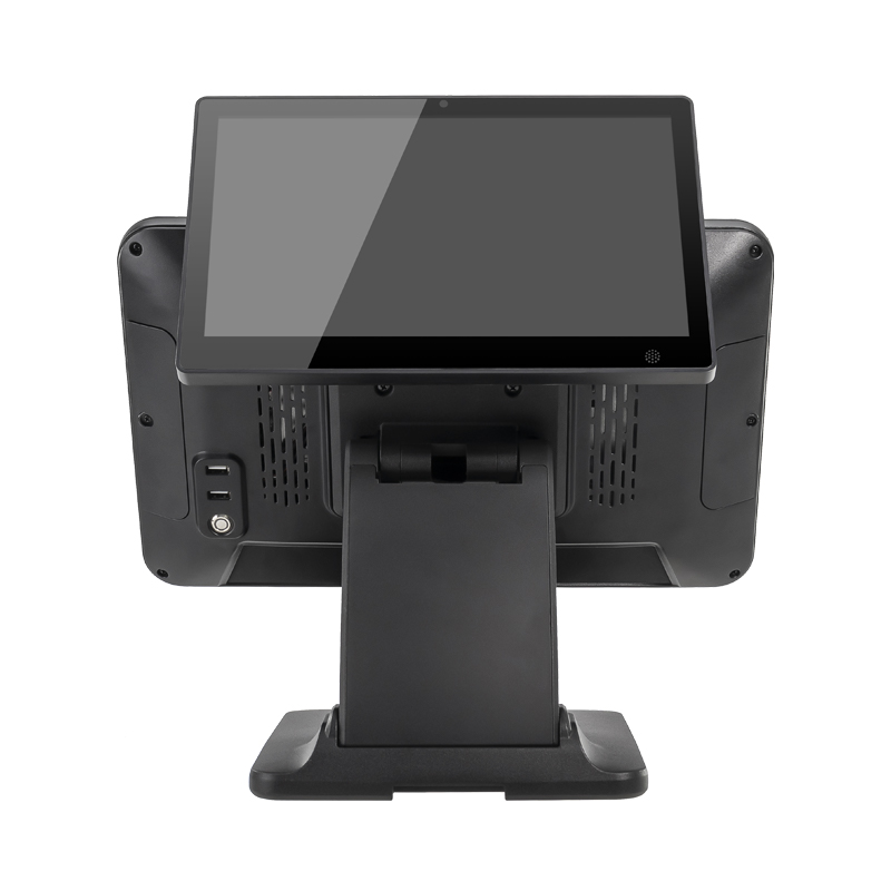 Double screen 15.6 inch 80mm 57mm cash register till pos terminal thermal