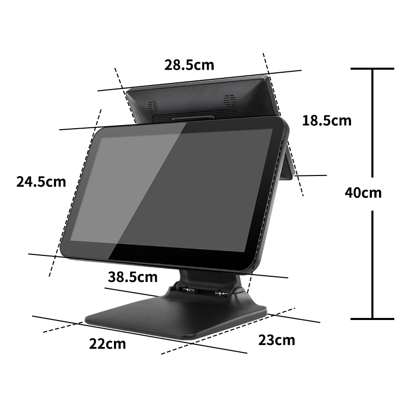 Licon 15.6 inch hot sale foldable all-in-one pos touch screen with android or win10 os