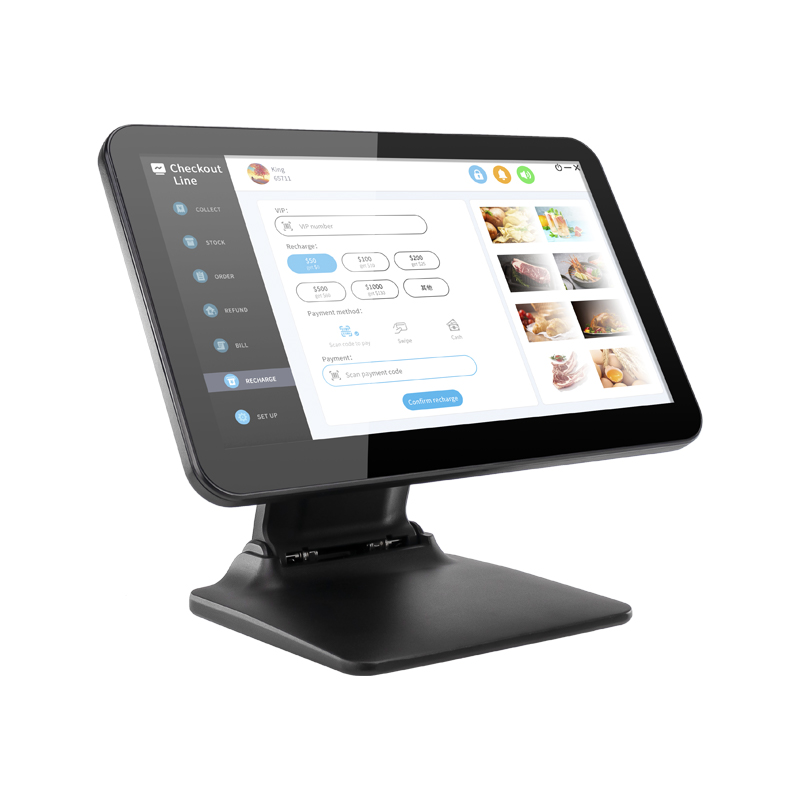 Licon 2023 New arrival foldable pos machine 15.6 inch all in one pc touch screen for payment kiosk restaurant