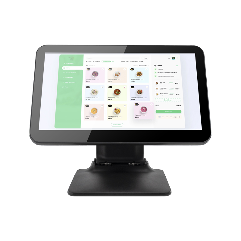 pos machine 15.6 inch retail tablet foldable pos systems win 10 i5