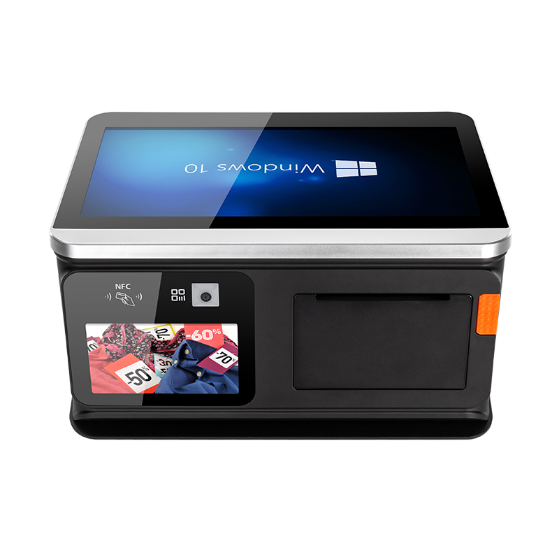 Licon 11.6 touch screen Cambodia pos system automatic cash payment machine supermarket with 2D Barcode Reader
