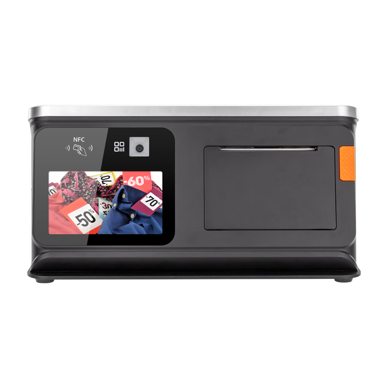 All in one pos device digital interactive projection touch screen verifone terminal cash register with 80mm Printer