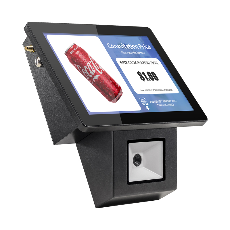 Factory 8 10.1 inch Touch Screen Price Checker with Barcode Scanner Showing Price Device