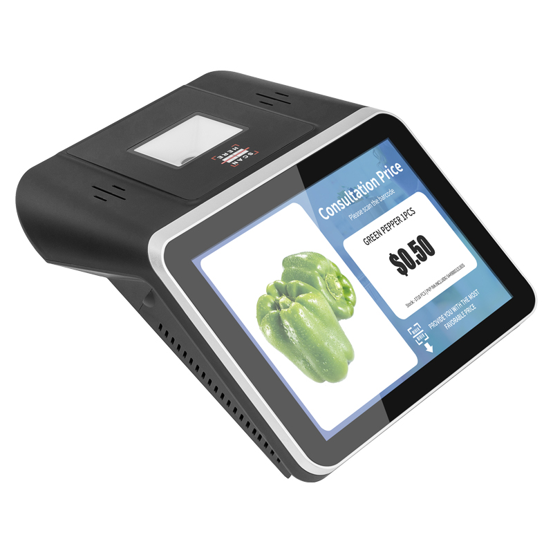 Portable 8 inch Price Checker with Wifi Wallmount Barcode Scanner China Factory Price Checking Device