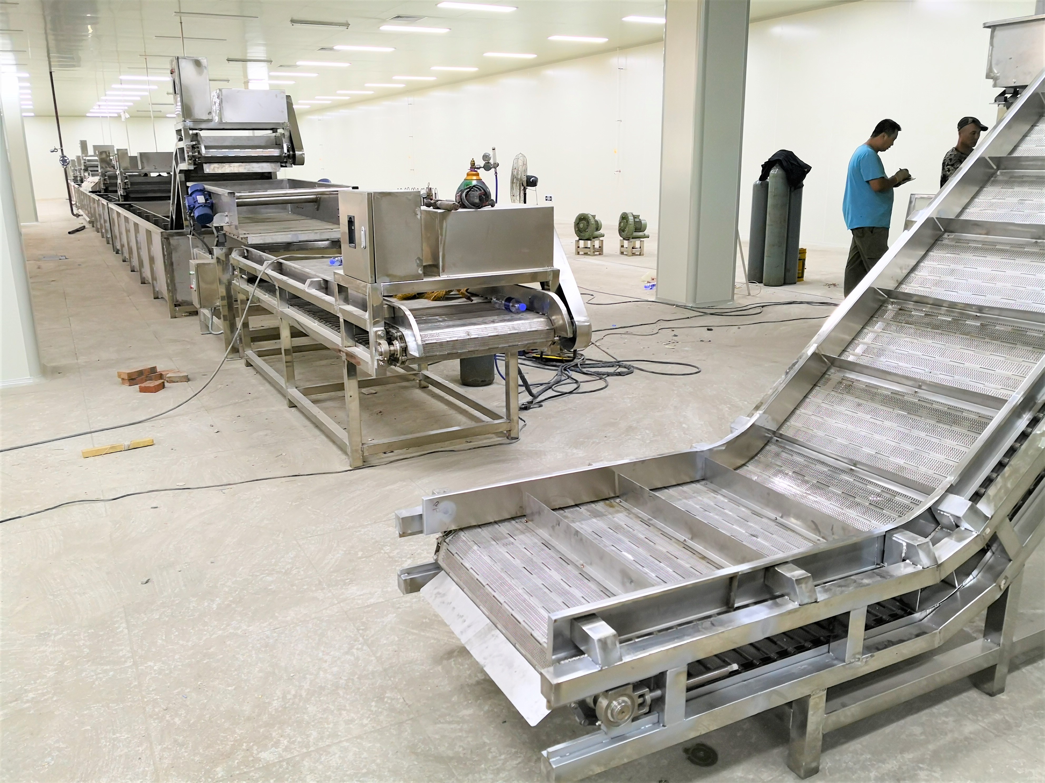 Stainless steel chain food conveyor