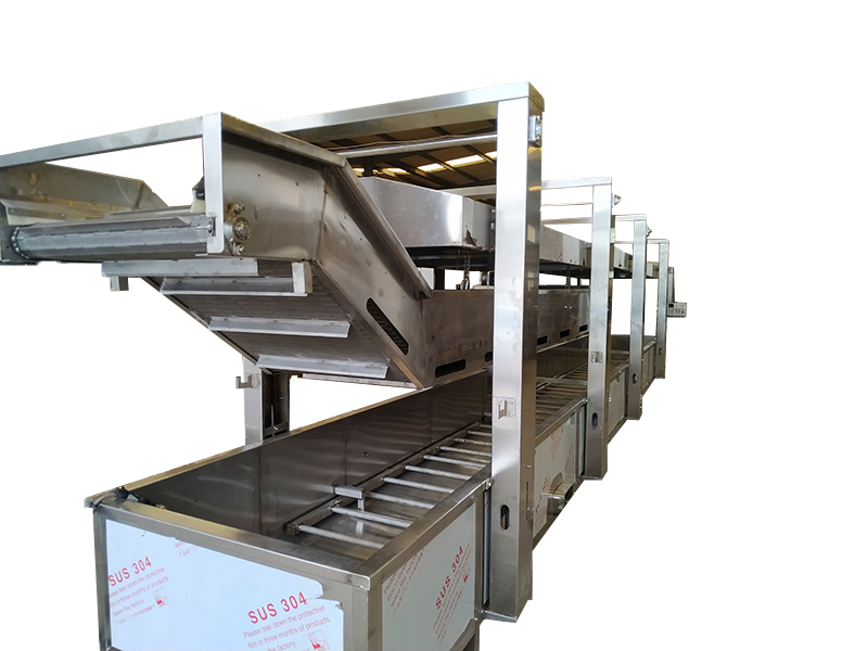 Kelp lifting blanching machine