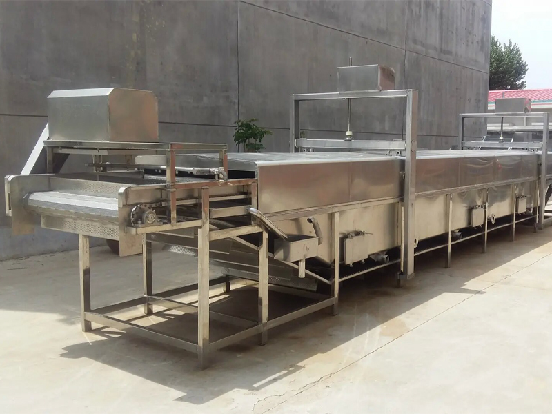 Net belt blanching machine