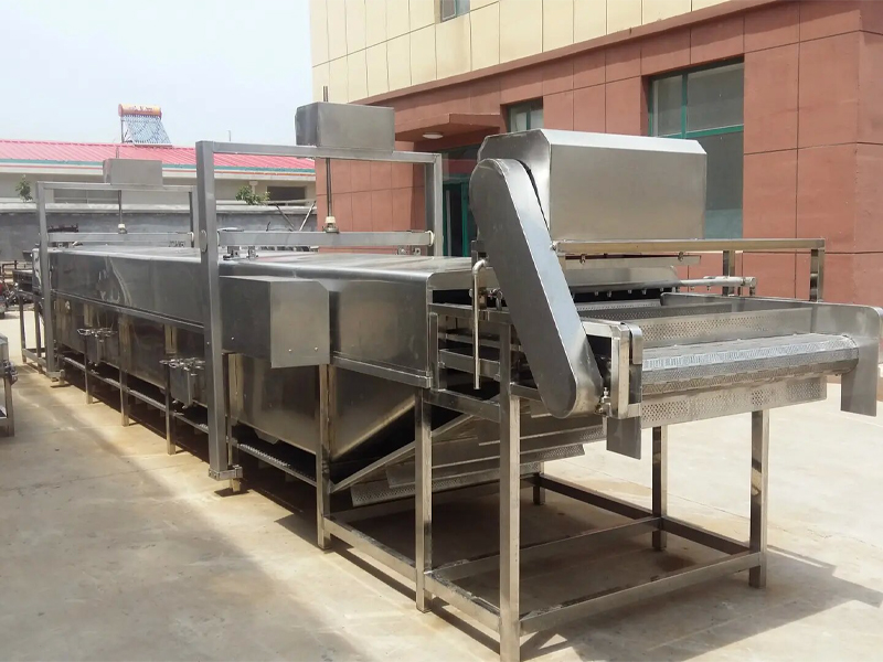 Gantry lifting blanching machine