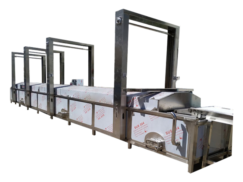 Net belt blanching machine