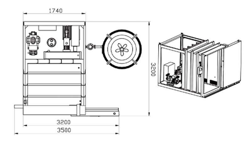 Central kitchen rapid pre cooling machine