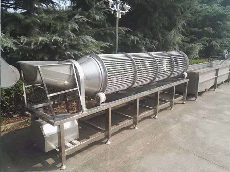 Sweet potato rotary drum screening machine