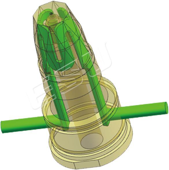 Canal de refroidissement dans les moules