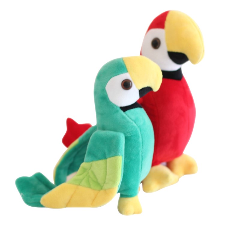 Cute plush stuffed animal birds stuffed parrot toys