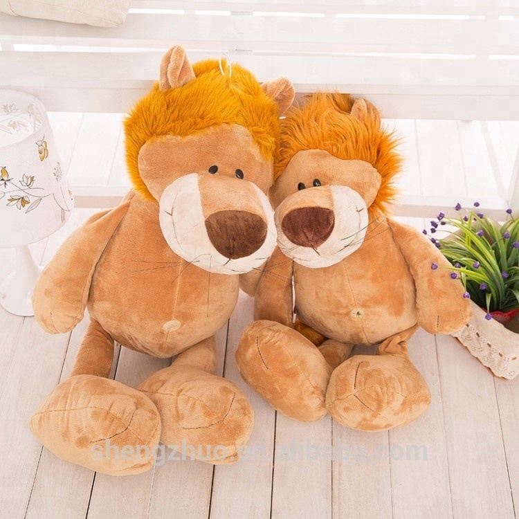Stuffed plush cartoon animal lion toy for gifts