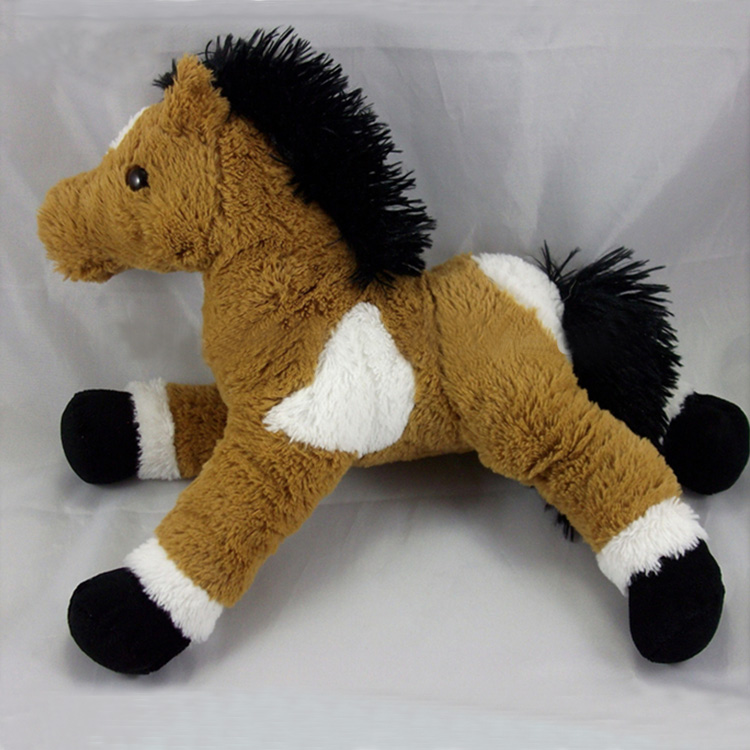Animal stuffed horses standing animal plush toy