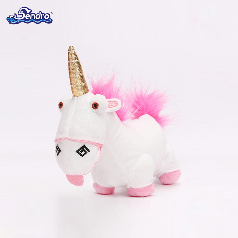 Customized logo rainbow animal soft plush unicorn stuff toy
