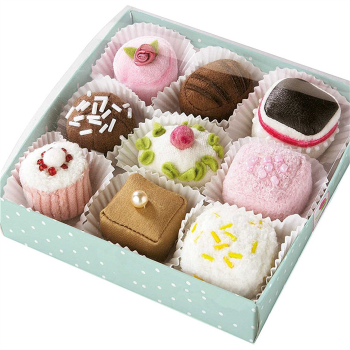 Cute design kids dessert toy stuffed plush cupcake