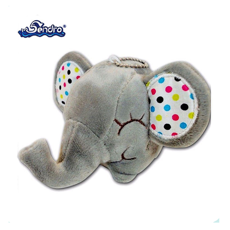 Small cute keychain plush elephant toys