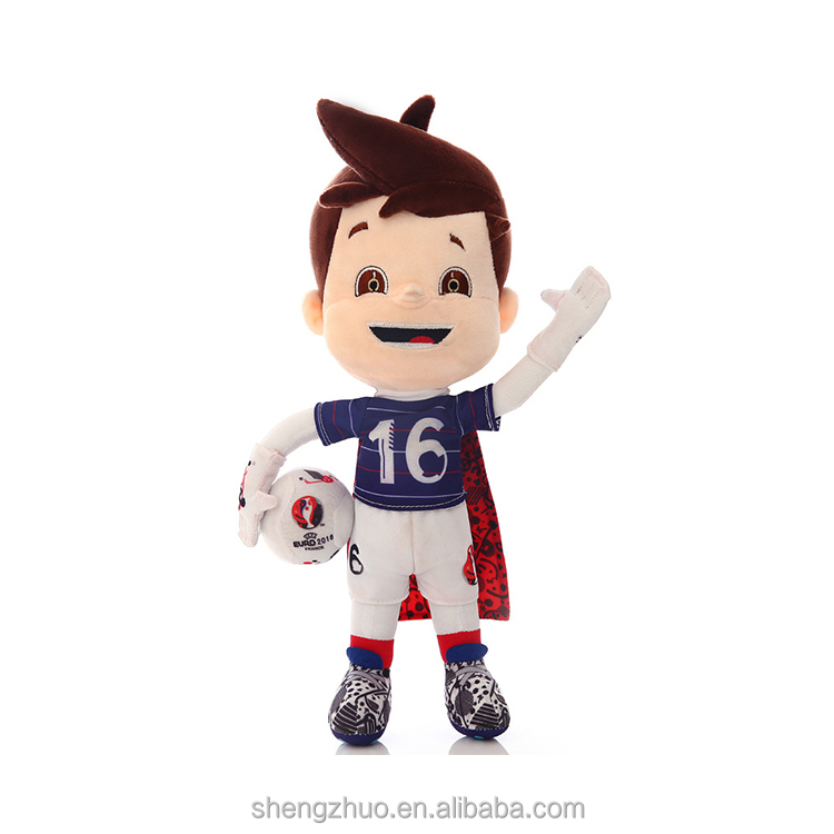 Sports contest mascot toy football player plush toys for gifts
