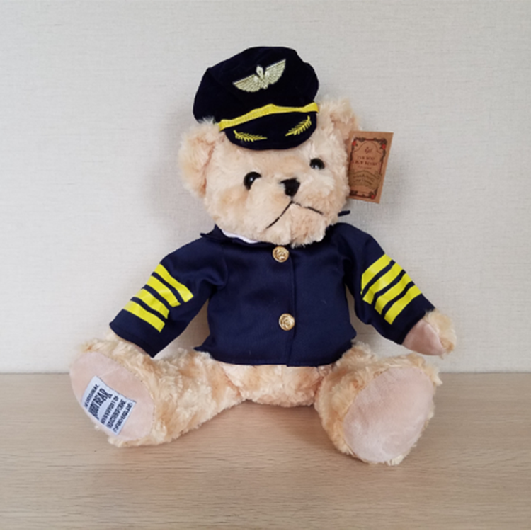 Soft plush animal uniform policeman bear
