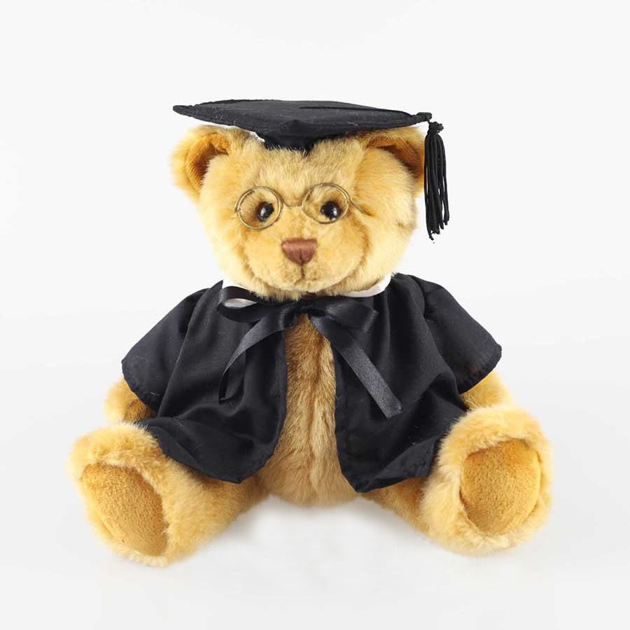 Custom stuffed plush bear toy for graduation gifts