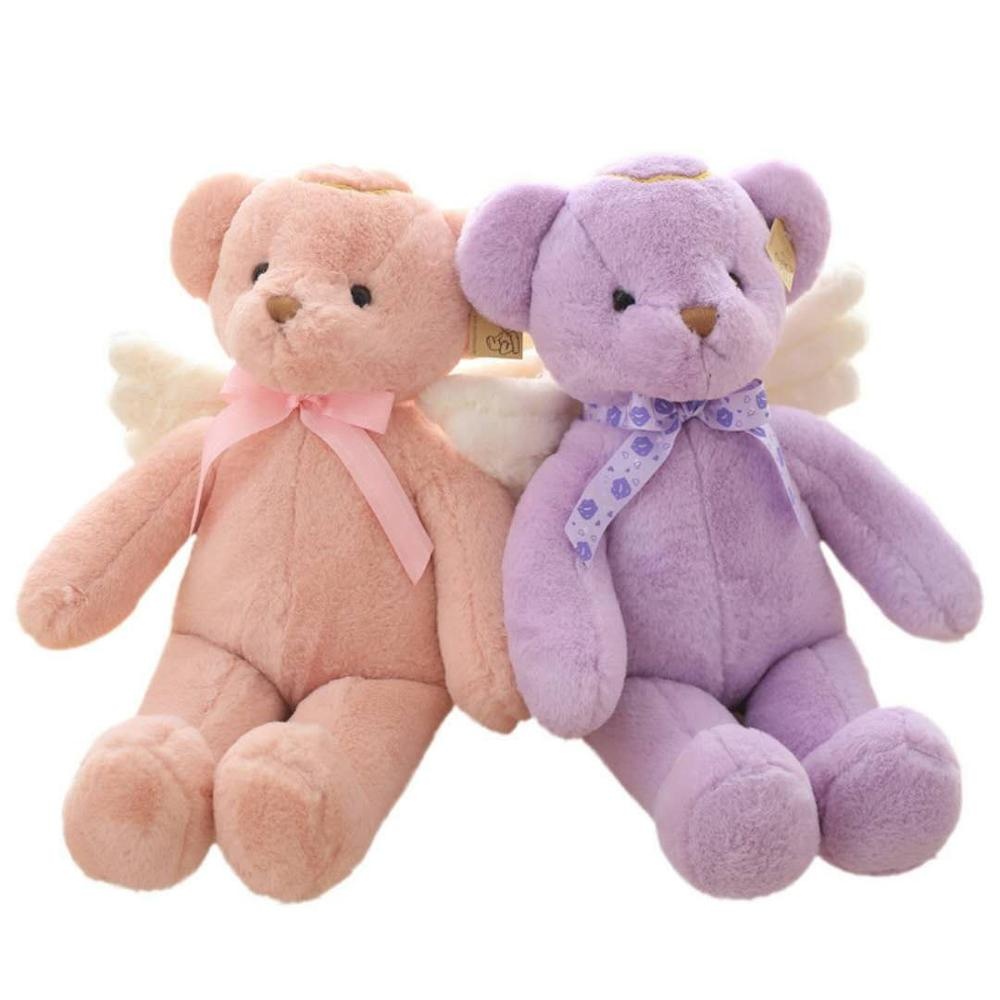 Stuffed angel teddy bear with wings