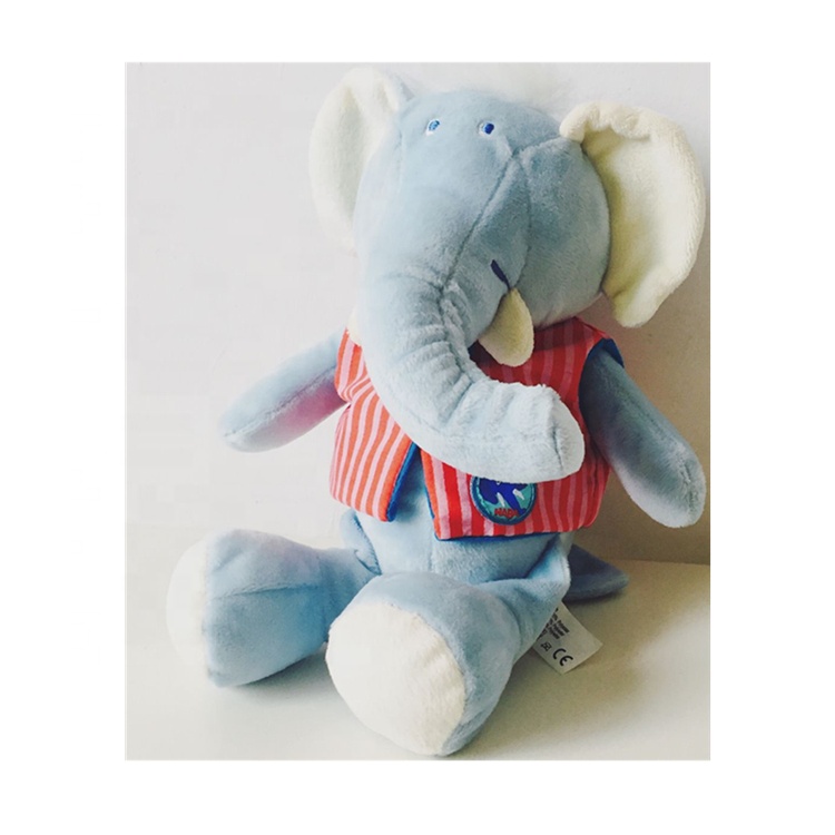 Peluche stuffed animal gray elephant toy for kids gifts