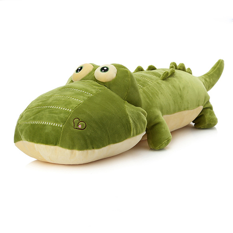 Plush animal crocodile shape pillow toy