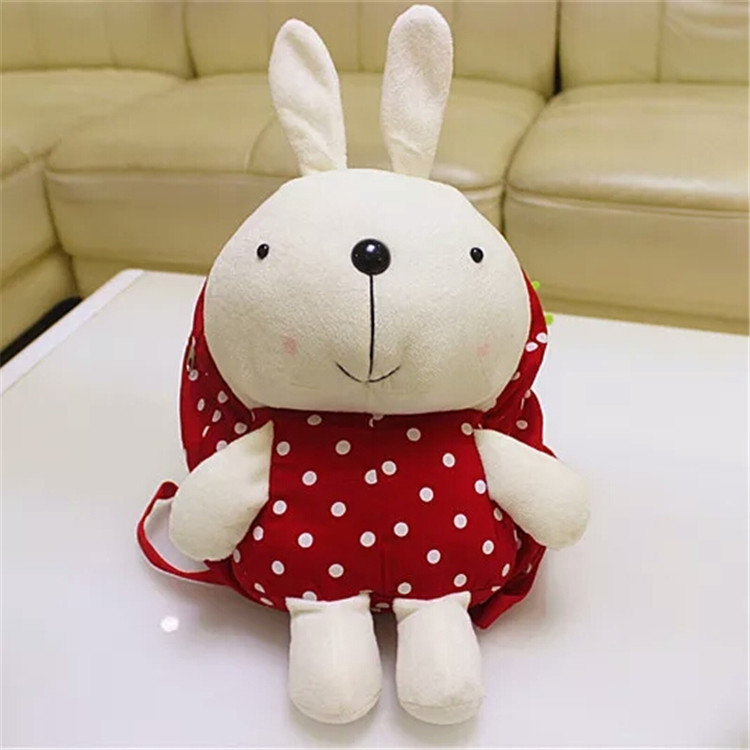 Plush cartoon animal bear shaped backpack bags