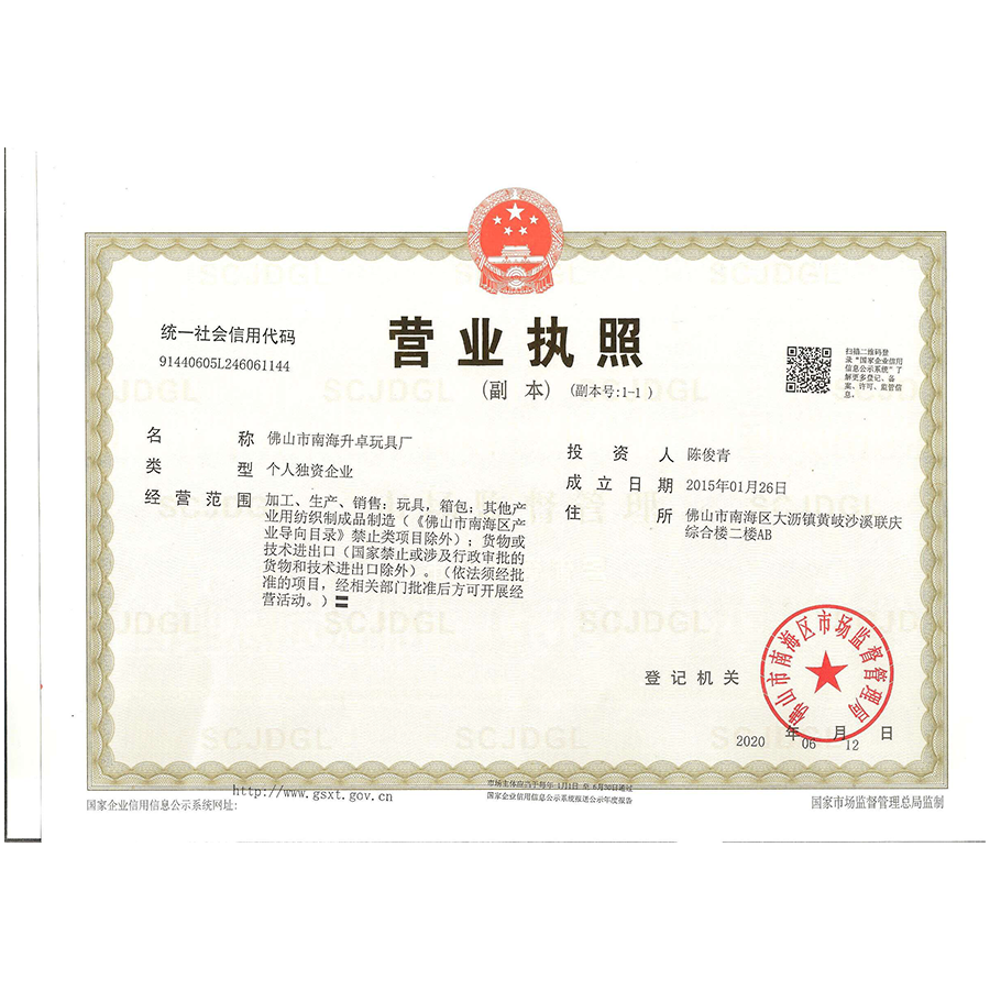 BUSINESS LICENSE
