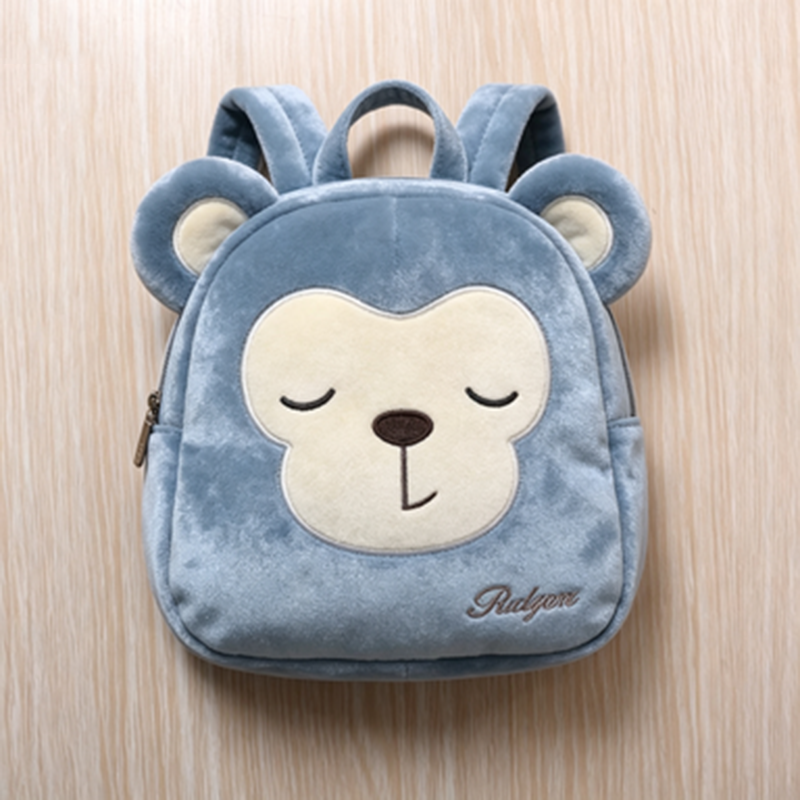 Kawaii 3 Styles Animal Plush Bag Set Pig Coin Purse Cat Crossbody Monkey Mini Backpack Soft Fluffy Cartoon Gift Bags for Girls